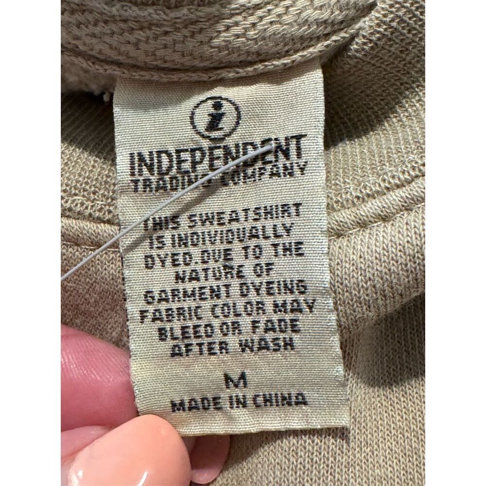 Independent Trading Co. Unisex Crewneck Sweatshirt M Tan "F*CK Cancel Culture" - Picture 3 of 6